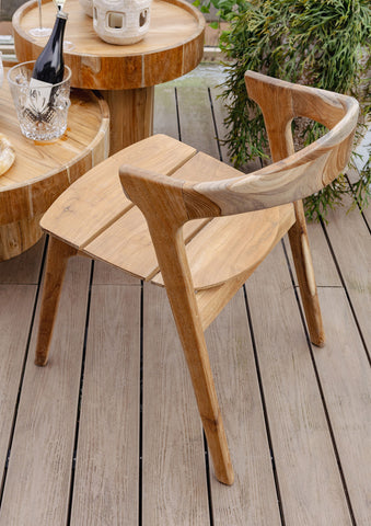 Eetkamerstoel Tiera Naturel Teak PTMD (set van 2)