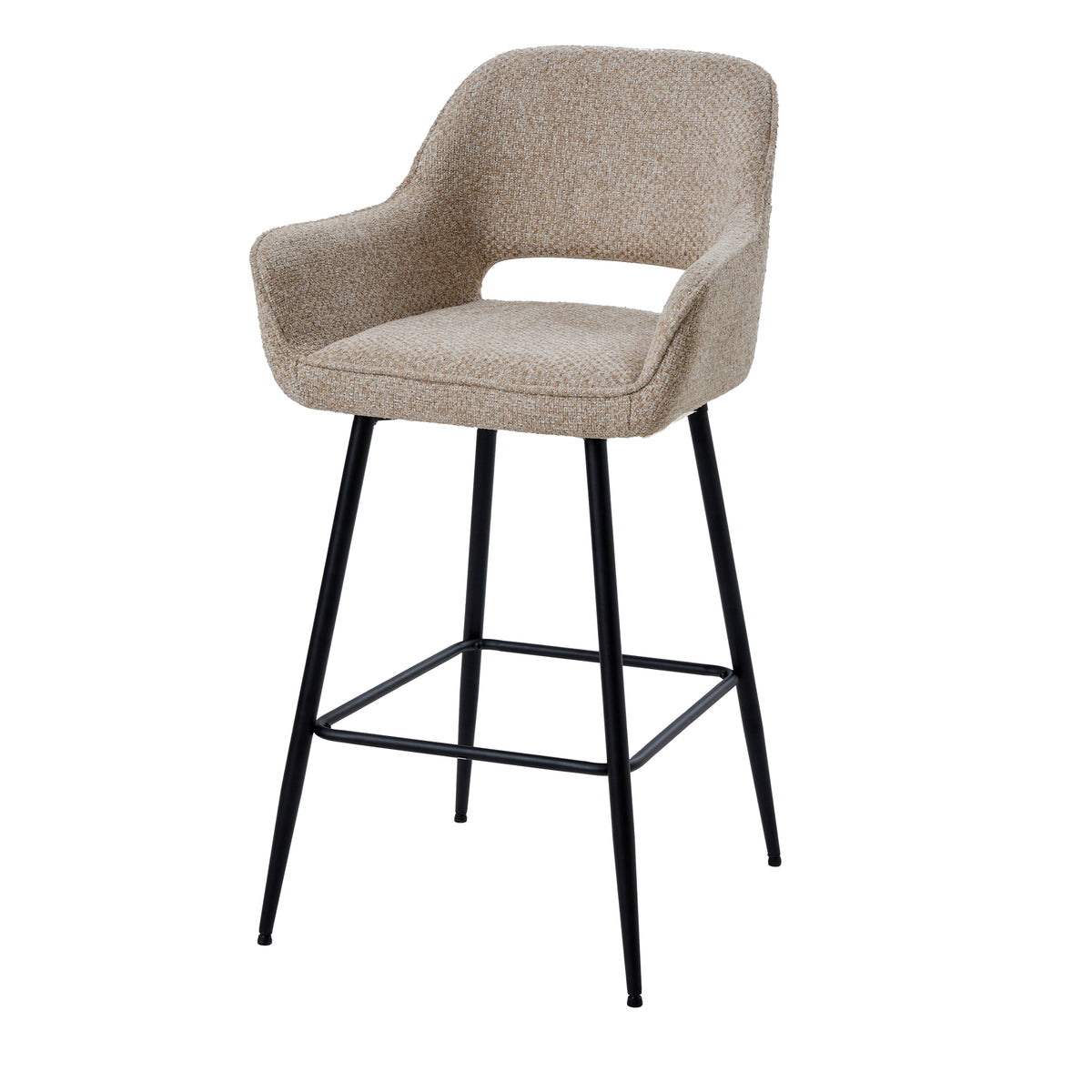 Barstoel Fal Low Opulence Taupe Zithoogte 65 cm PTMD (set van 2)