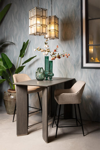 Barstoel Fal Low Opulence Taupe Zithoogte 65 cm PTMD (set van 2)