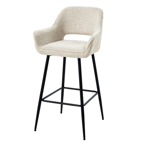 Barstoel Fallon Opulence Crème Zithoogte 75 cm PTMD (set van 2)