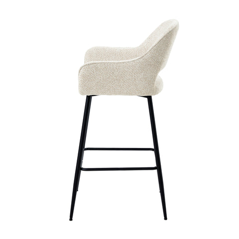 Barstoel Fallon Opulence Crème Zithoogte 75 cm PTMD (set van 2)