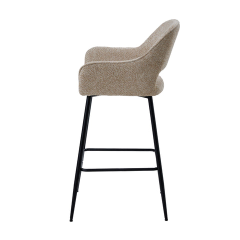 Barstoel Fallon Opulence Taupe Zithoogte 75 cm PTMD (set van 2)