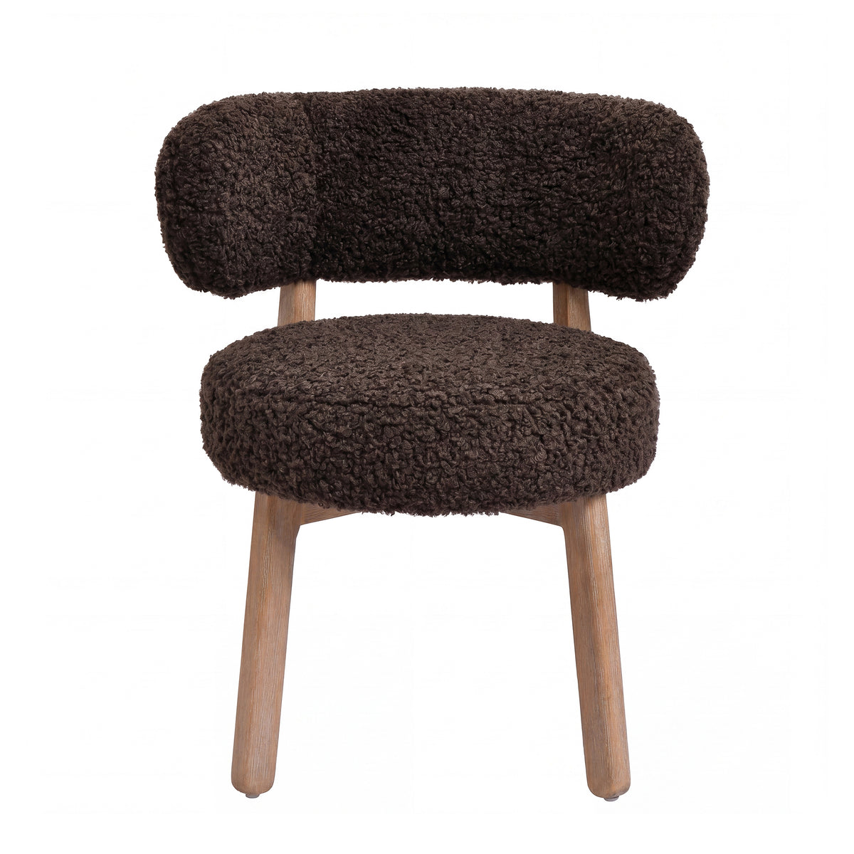 Eetkamerstoel Lior (set van 2) Bruin Teddy PTMD