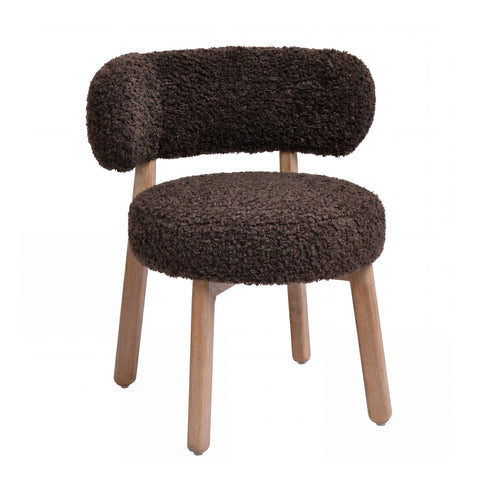 Eetkamerstoel Lior (set van 2) Bruin Teddy PTMD