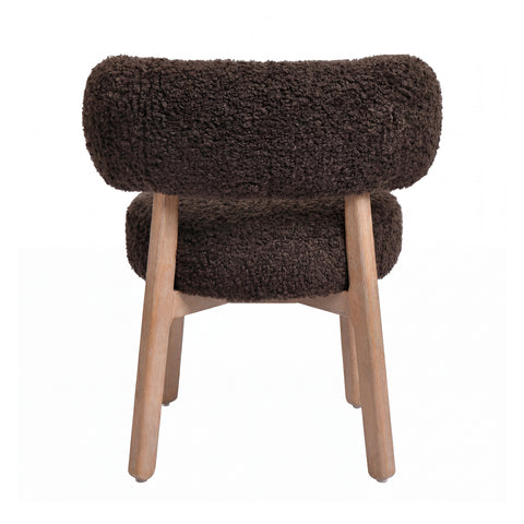 Eetkamerstoel Lior (set van 2) Bruin Teddy PTMD