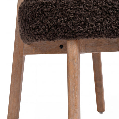 Eetkamerstoel Lior (set van 2) Bruin Teddy PTMD