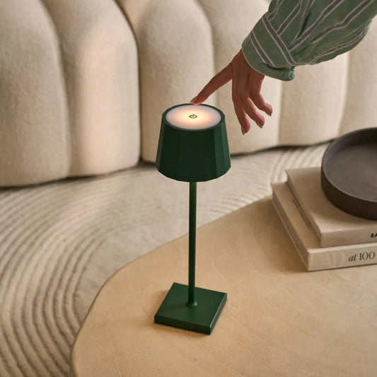 William Pine Green oplaadbare tafellamp – USB-C, dimbaar, batterij van 120 uur