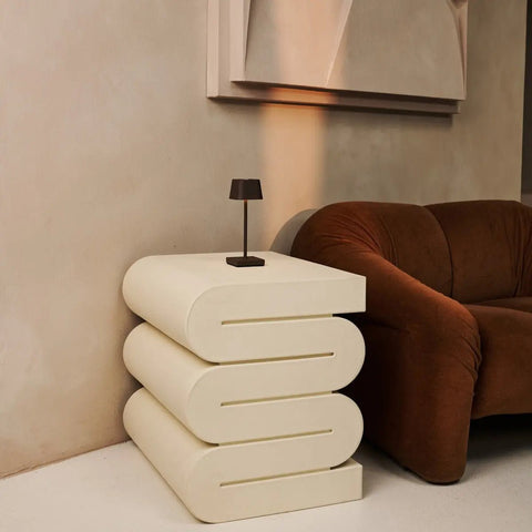 Sarphati Mini Mocha Brown Tafellamp - Draadloos Oplaadbaar & Dimbaar