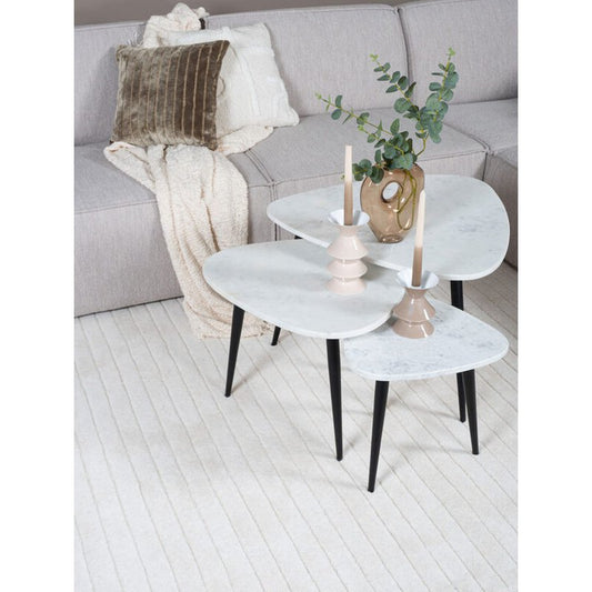 Vloerkleed Lori Ivory 230 x 330 cm
