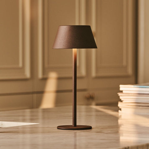 Milou Mocha Brown - Tafellamp zonder kabel L Modern, Design & 3 Light Modi