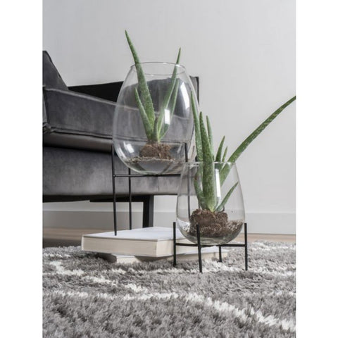 Vloerkleed Jeffie Grey Rond ø200 cm