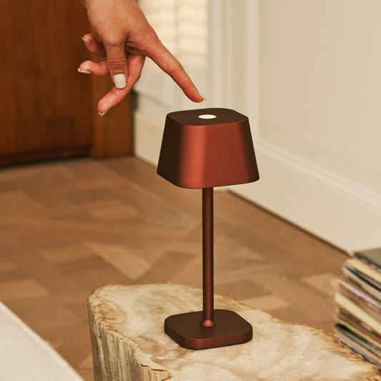 Ava Bronze - Oplaadbare tafellamp | Stijlvol, draadloos en dimbaar