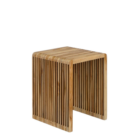 Yonker Bijzettafel - Set van 3 - L44 x B34 x H50 cm - Gerecycled Hout - Bruin
