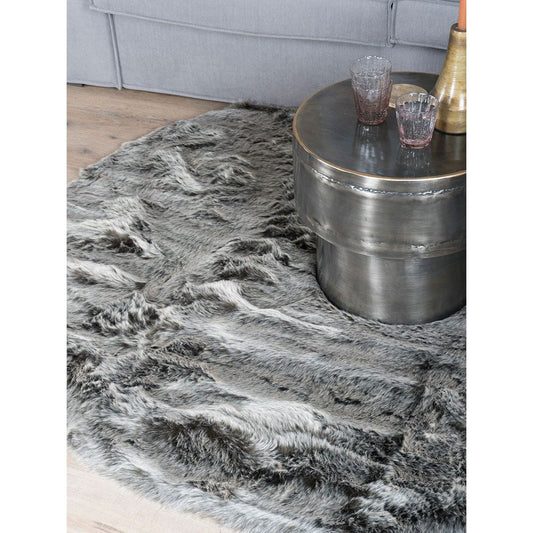 Vloerkleed Donsie Antraciet Rond ø160 cm