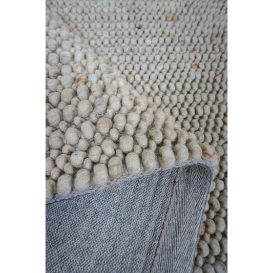 Vloerkleed Nieuw Zeeland Licht Beige 160 x 230 cm
