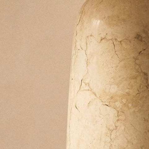 Charlotte Marmeren Lamp met Katoenen Kap – Elegante verlichting voor uw huis