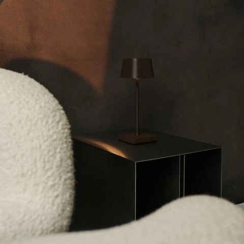 Sarphati Mini Mocha Brown Tafellamp - Draadloos Oplaadbaar & Dimbaar