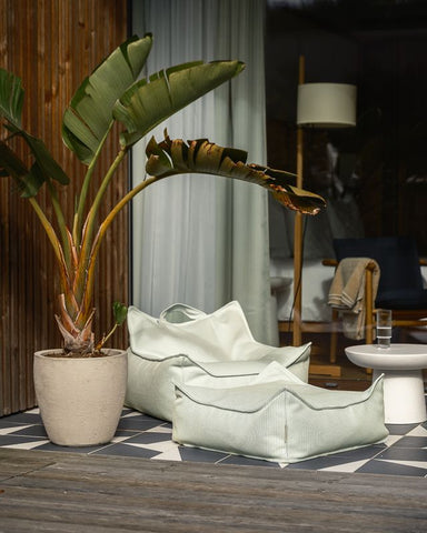 Wigiwama Outdoor Vierkante Poef - Groen