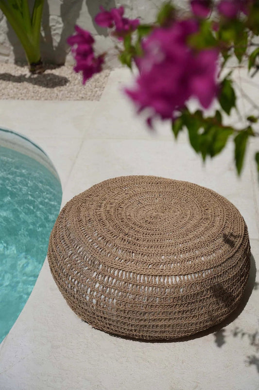 Le Seagrass Pouffe - Naturel - M