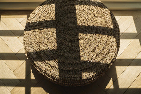 Le Seagrass Pouffe - Naturel - M