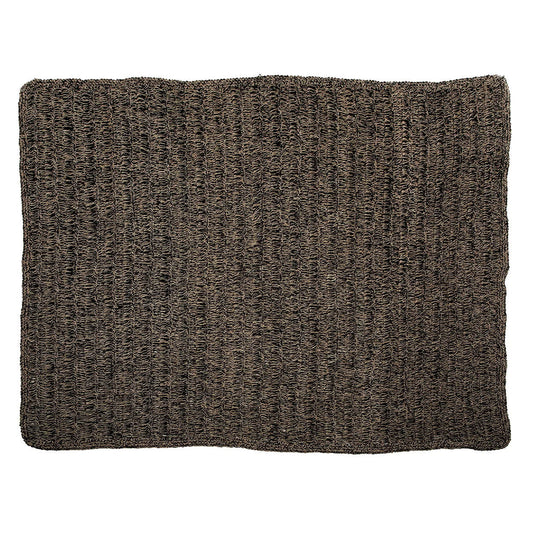 Le tapis en herbe marine - noir naturel - 200x300