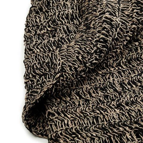Le tapis en herbe marine - noir naturel - 200x300
