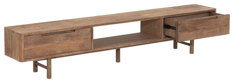Soporte para TV Bliss No.1 grande, 2 cajones, estante abierto