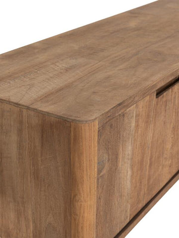 Soporte de TV colgante Bliss No.2 grande, 4 puertas, 2 estantes abiertos