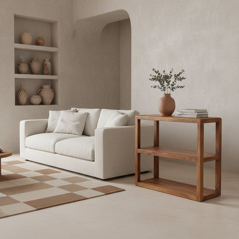 Kast Bullnose 3 Planken Mangohout Raw Materials
