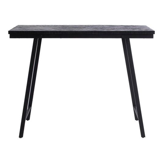 La table haute à chevrons - Noir - 140cm