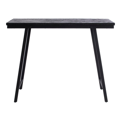 La table haute à chevrons - Noir - 140cm