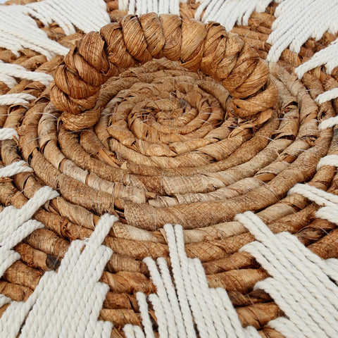 Las cestas de lavandería con costura de plátano - M