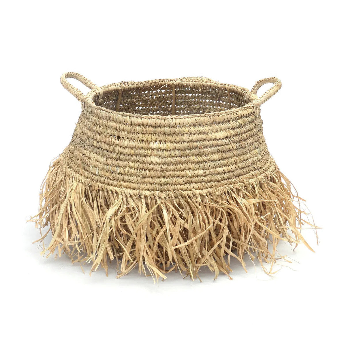 Les paniers de luxe en raphia - Naturel - Moyen