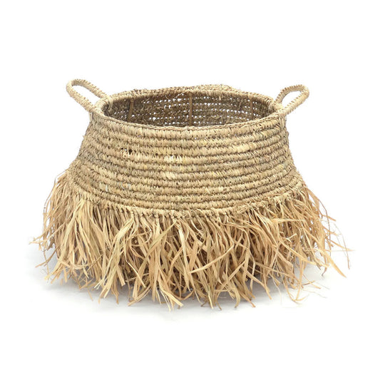 Les paniers de luxe en raphia - Naturel - Moyen