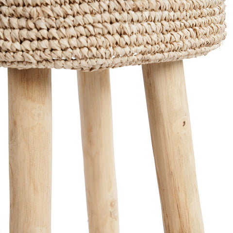 Le tabouret de bar en raphia