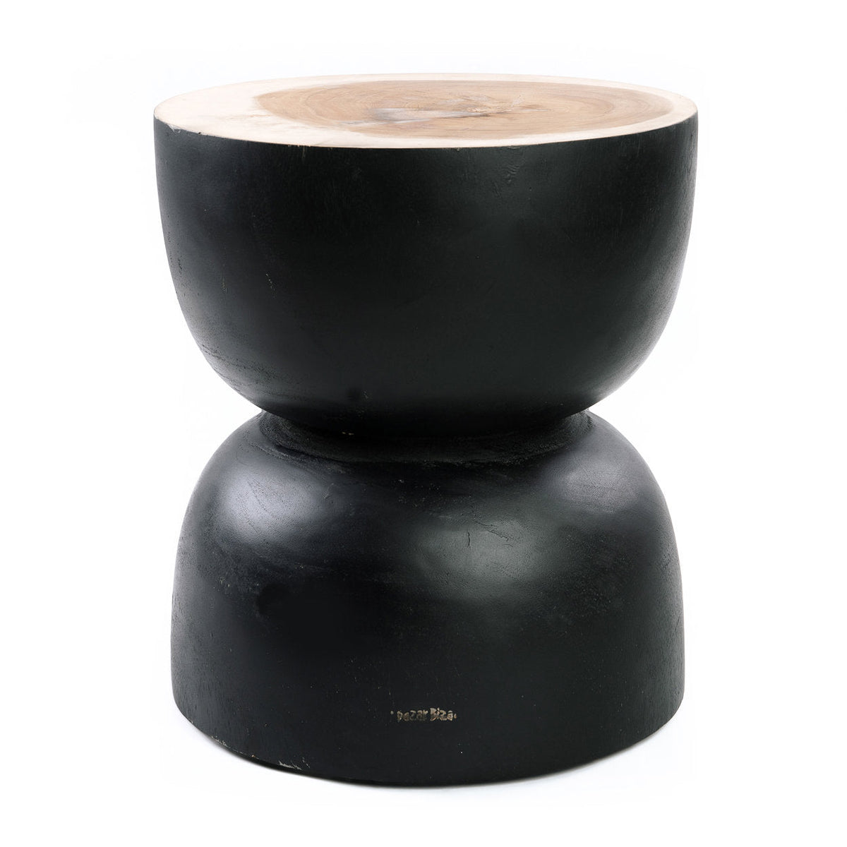 Le tabouret Karbun - Noir Naturel