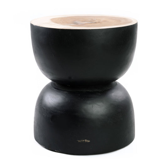 Le tabouret Karbun - Noir Naturel