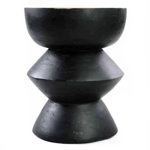 Le tabouret Kulun - Noir Naturel