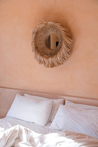 Le miroir Abaca Solomon - Naturel
