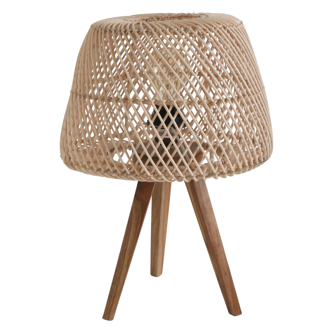 Tafellamp Maze Rotan Naturel Tripod Raw Materials