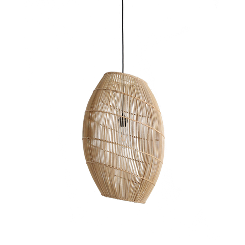 Hanglamp Luna Halo Rotan Ø 40 x 60 cm Raw Materials