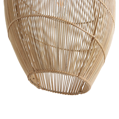 Hanglamp Luna Halo Rotan Ø 40 x 60 cm Raw Materials
