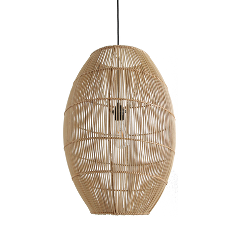 Hanglamp Luna Halo Rotan Ø 40 x 60 cm Raw Materials