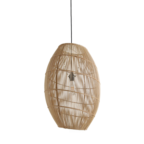 Hanglamp Luna Halo Rotan Ø 40 x 60 cm Raw Materials