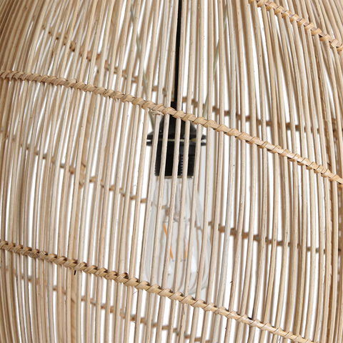 Hanglamp Luna Halo Rotan Ø 40 x 60 cm Raw Materials
