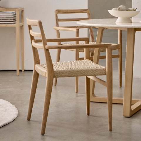 Tuinstoel Verano Teakhout  Armleuningen Raw Materials (set van 2)