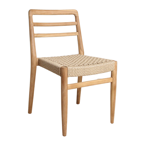 Tuinstoel Verano Teakhout Naturel Touwzitting (set van 2)
