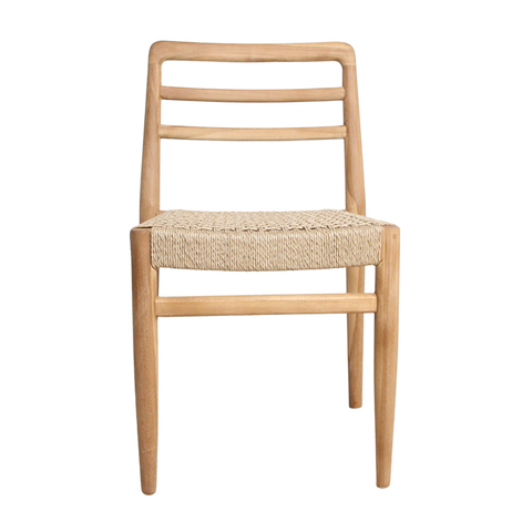 Tuinstoel Verano Teakhout Naturel Touwzitting (set van 2)