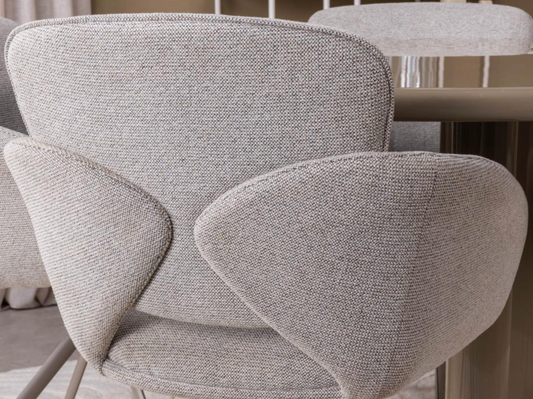 Riverside Rotating Dining Chair Sienna Ecru Black Legs