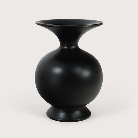 Vaas Belly Zwart D42 H62 Pot & Vaas